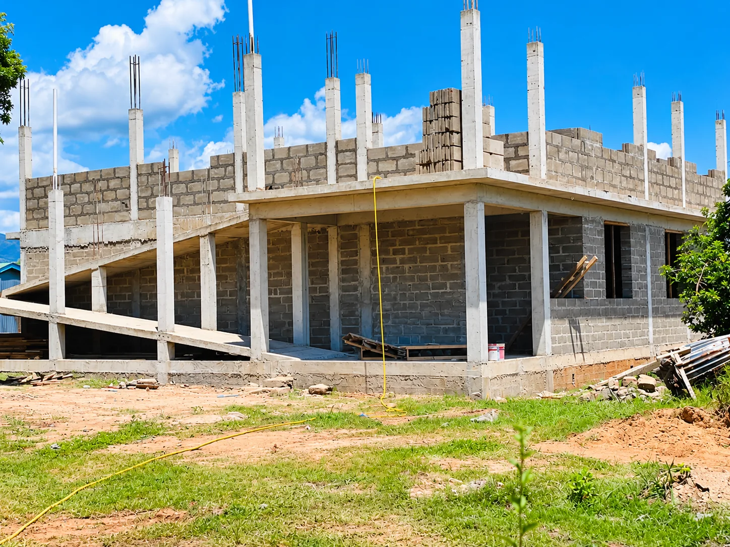 Radiology Building under construction at St. Joseph Health Centre Kwamndolwa